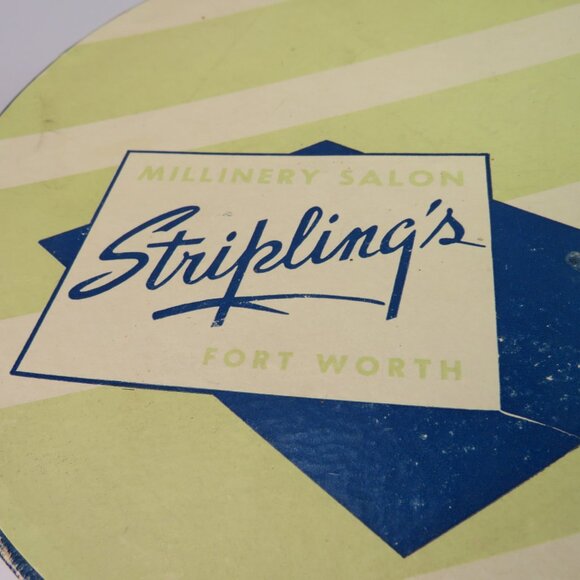 Vintage Striplings Millinery Salon in fort Worth Texas hat box - Picture 2 of 12
